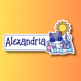 Adesivo ID de Cat legal