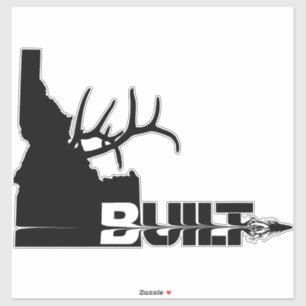 Adesivo Idaho Built Elk Hunter Vinyl Decal