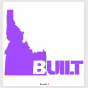 Adesivo Idaho Built Vinyl Decal Purple