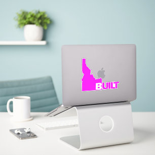 Adesivo Idaho Built Vinyl Decal Quente Rosa