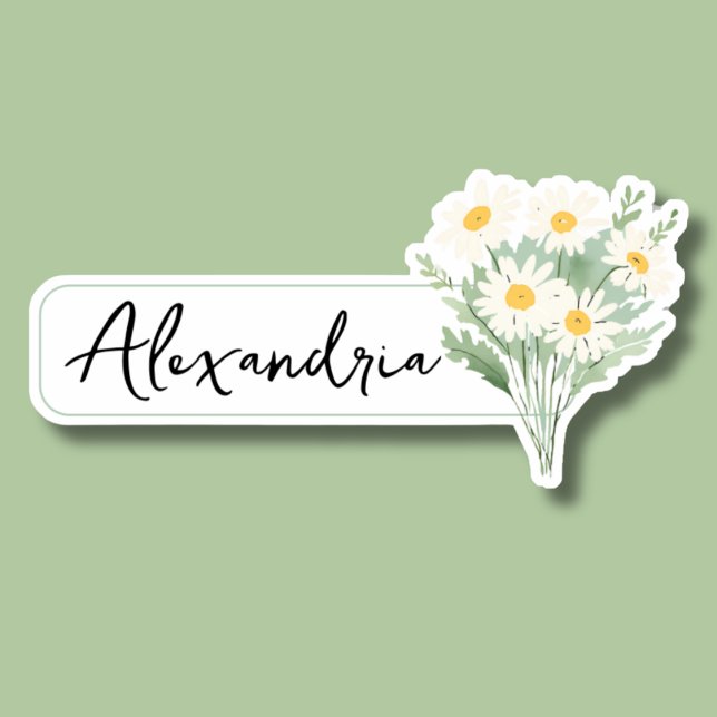 Adesivo Identificação de margarida (Criador carregado)