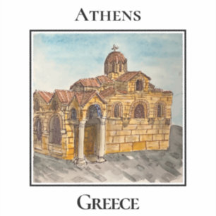 Adesivo Igreja Panaghia Kapnikarea, Atenas, Grécia