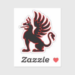 Adesivo III./JG 26 Jagdgeschwader 26 Red Griffin Insignia