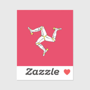 Adesivo Ilha de Man Flag Emblem