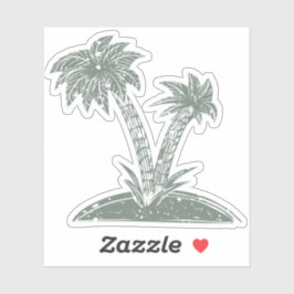 Adesivo Ilha Tropical