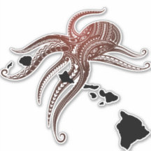 ILHAS HAWAII TRIBAIS POLINESIANAS OCTOPUS