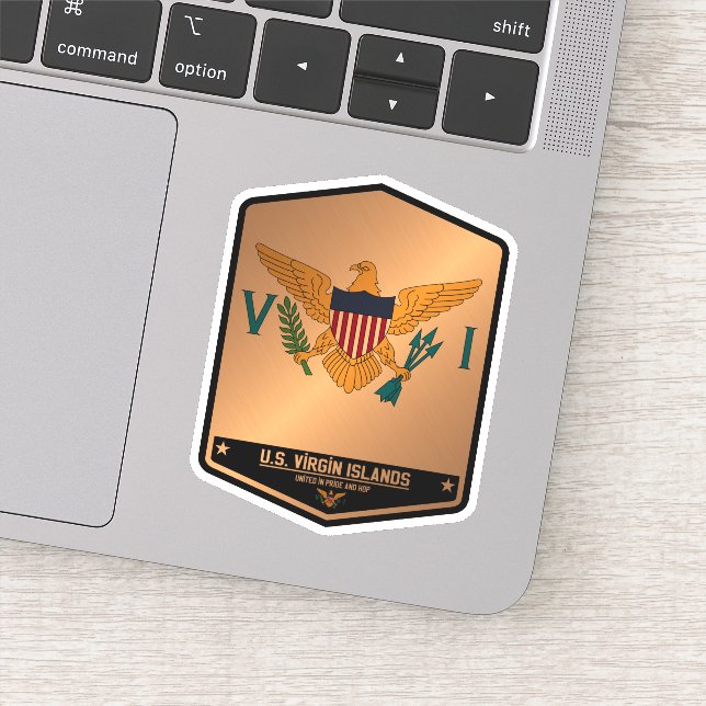 Adesivo Ilhas Virgens dos EUA (Detalhe)