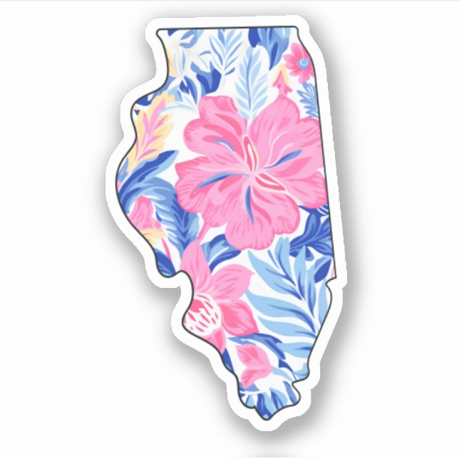 Adesivo Illinois - Summer Sticker - Lilly Inspirado (Frente)