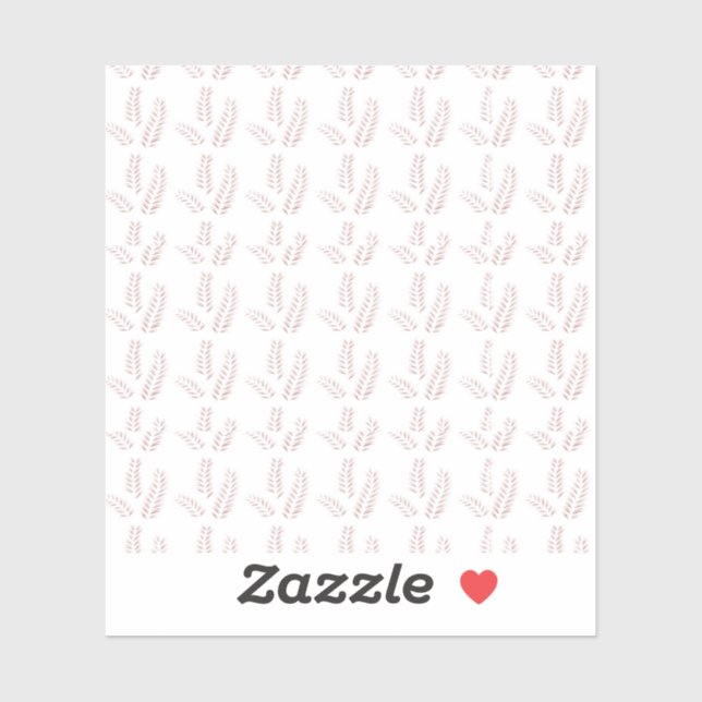 Adesivo Ilustração Botânica Vintage - Arte Floral Elegante (Folha)