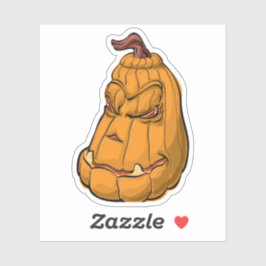 Adesivo Ilustração de abóbora de Halloween