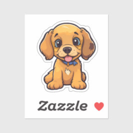 Adesivo Ilustração de cão de desenho animado