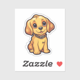 Adesivo Ilustração de cão de desenho animado