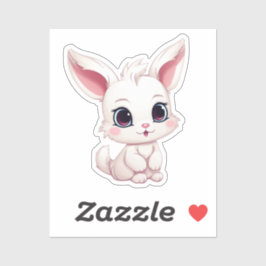 Adesivo Ilustração de coelho de desenho animado