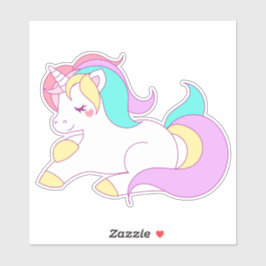 Adesivo Ilustração de criatura de fantasia Unicórn