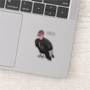 Adesivo Ilustração de desenho animado de aves condor da Ca