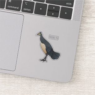 Adesivo Ilustração de desenho animado de aves maleáticas