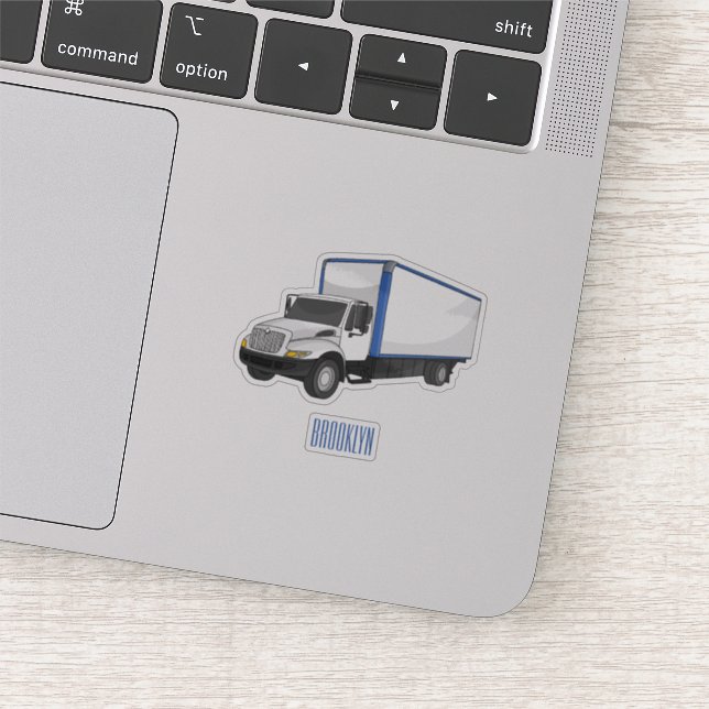 Adesivo Ilustração de desenho animado de caminhão (Detalhe)