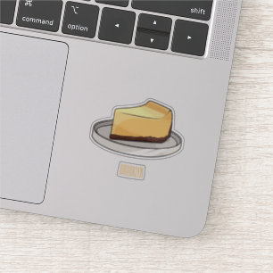 Adesivo Ilustração de desenho animado de Cheesecake