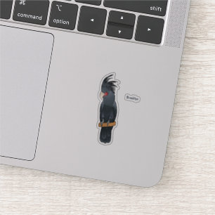 Adesivo Ilustração de desenho animado de pássaro da palma