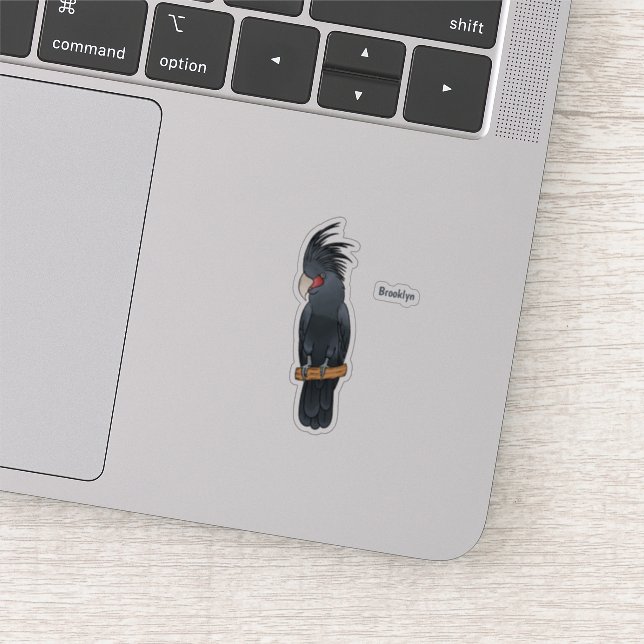 Adesivo Ilustração de desenho animado de pássaro da palma (Detalhe)