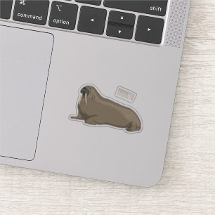 Adesivo Ilustração de desenho animado de Walrus