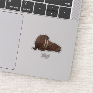 Adesivo Ilustração de desenho animado de Walrus