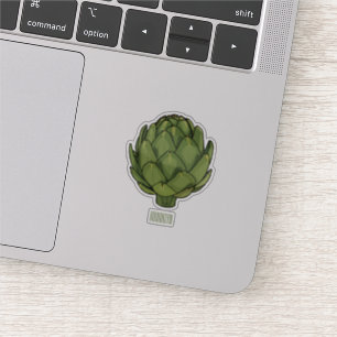 Adesivo Ilustração de desenho animado do Artichoke