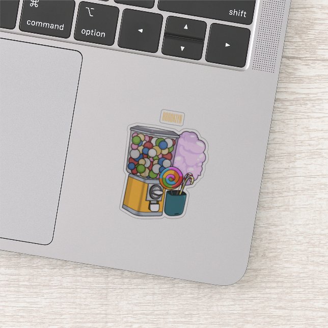 Adesivo Ilustração de desenho animado doce (Detalhe)