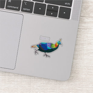 Adesivo Ilustração de desenho animado monal de aves do Him
