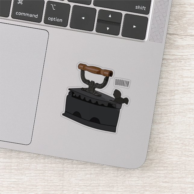 Adesivo Ilustração de desenho de ferro do carvão (Detalhe)