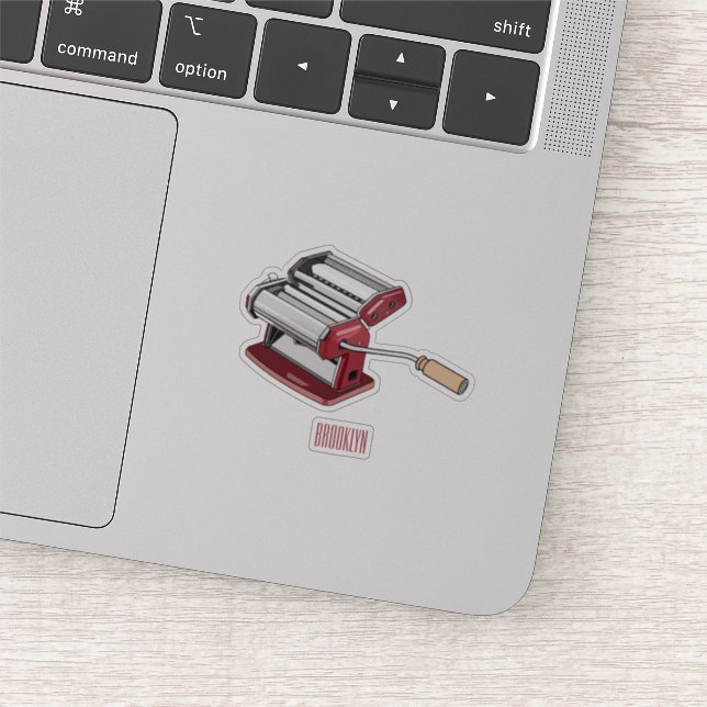 Adesivo Ilustração de desenho do fabricante de massas (Detalhe)