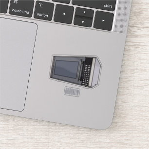 Adesivo Ilustração de desenho em micro-ondas