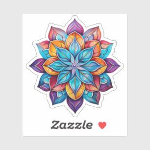 Adesivo Ilustração de flor de desenho animado