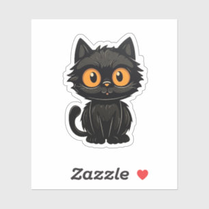 Adesivo Ilustração de gato animado