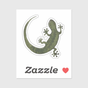 Adesivo Ilustração de gecko fofa