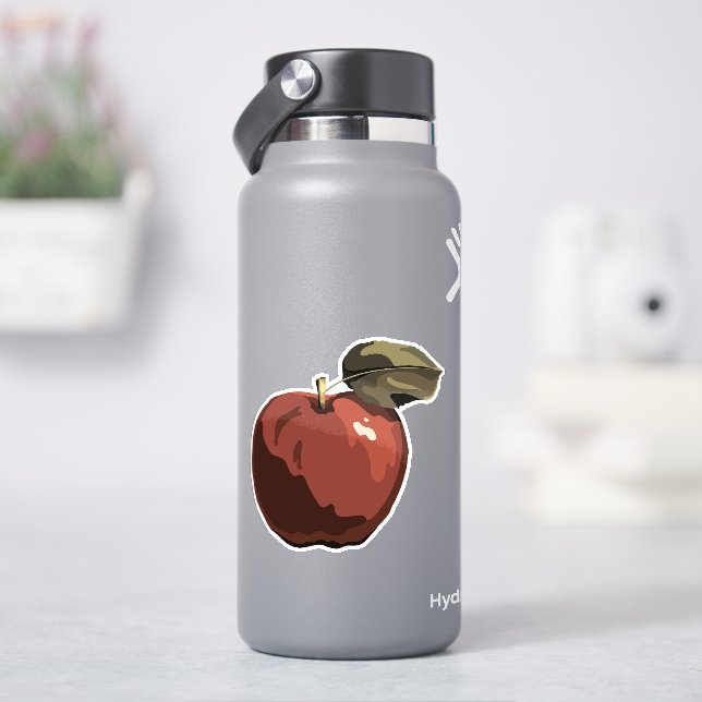 Adesivo Ilustração de maçã vermelha (HidroFlask)