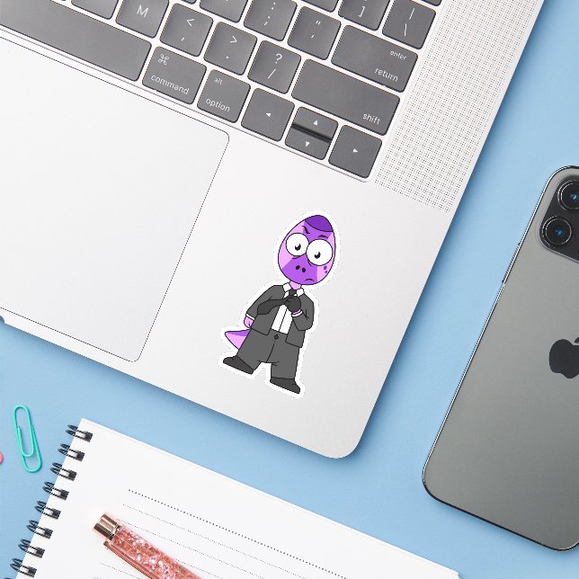 Adesivo Ilustração De Um Transportador De Paquicefalossaur (Notebook com iPhone)