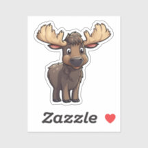 Ilustração de veado de desenho animado