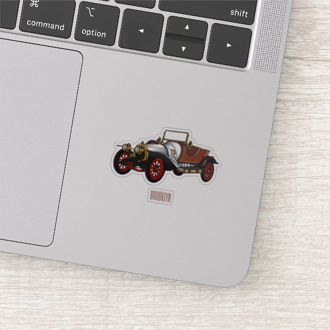 Adesivo Ilustração do desenho animado Classic car 1920 (Detalhe)