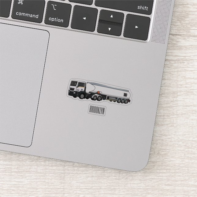 Adesivo Ilustração do desenho animado do transporte de cam (Detalhe)