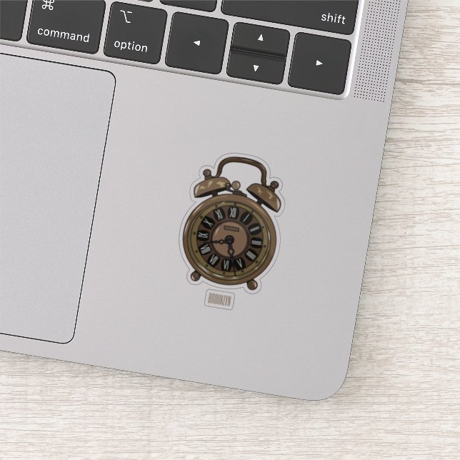 Adesivo Ilustração do desenho do relógio do alarme (Detalhe)