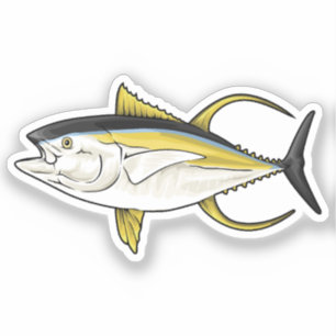 Adesivo Ilustração do vetor do atum albacora