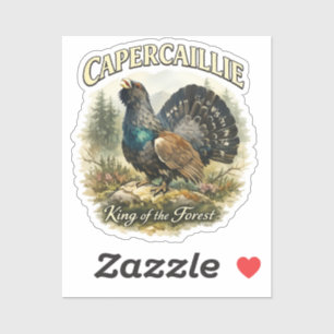 Adesivo Ilustração em Aquarela do Majestoso Tetraz