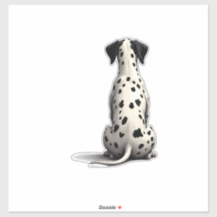 Adesivo Ilustração Minimalista de Cachorro Dalmatiano Anti