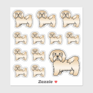 Adesivo Ilustrações de Cachorro de Cartoon em Cute em Fa