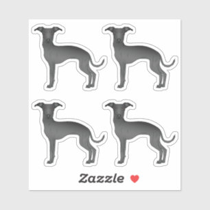 Adesivo Ilustrações de desenho animado de galgo italiano p