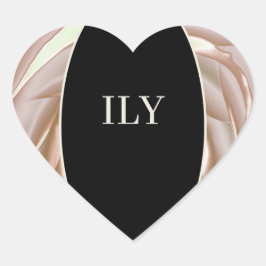 Adesivo ILY Creme e Preto