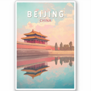 Adesivo Imagem de Beijing China - Viagem Art Vintage