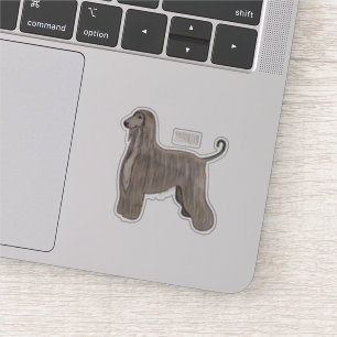 Adesivo Imagem de desenho animado de cão de cão de cão de 
