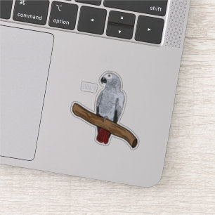 Adesivo Imagem de desenho animado de cinza africana